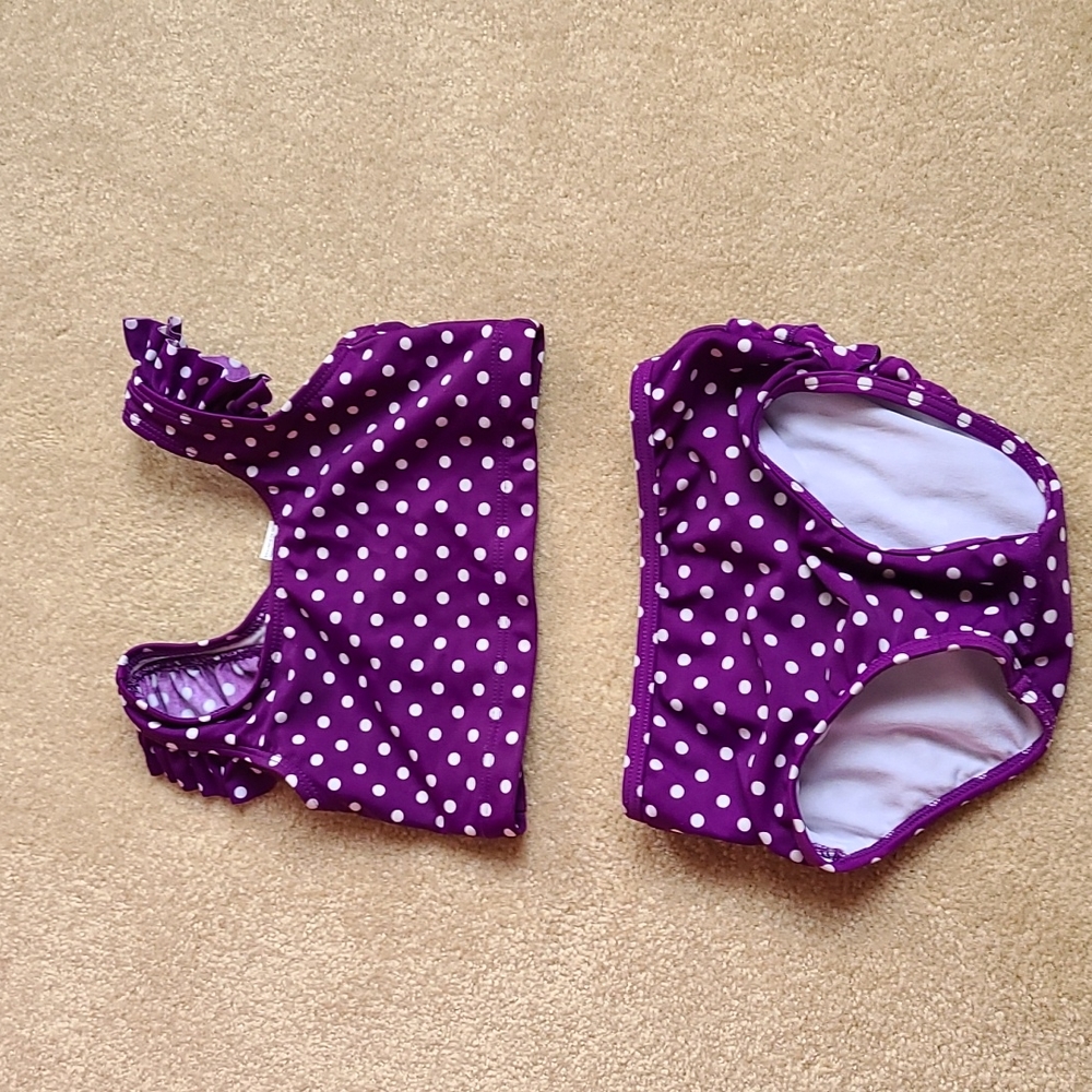 Rufflebutts polka-dot tankini